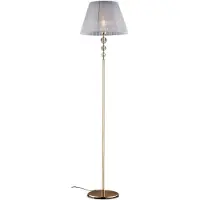 Bonetti Illumina Ruben Lampadaire Doré Et Cristal 1 Lumière Avec Abat-Jour Dm.45.180 D.45 Bl267-Ph-Or