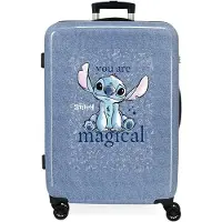 Disney Valise rigide avec roues multidirectionnelles et serrure à combinaison, Valise, Bleu