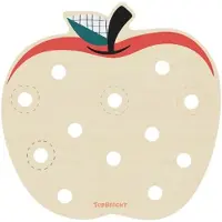 TOPBRIGHT Planche de motricité - - Jeu éducatif Vers de pomme - Bois - Mixte - 12 mois et plus
