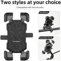 RockBros 25210032001 phone holder for handlebar bike - black, Support pour smartphone, Noir