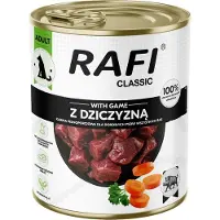 Rafi Classic, nourriture humide pour chien au gibier, 6 x 800 g