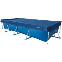 Intex Rectangular All Year Pool Cover Bleu 4.60x2.26 m