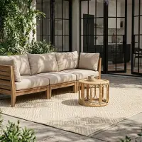 FRAAI Tapis d'extérieur - Brava Sable | 160x230 cm | Rectangulaire | Tissage plat
