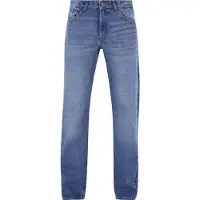 Urban Classics Hommes Heavy Ounce Straight Fit Jeans new mid blue washed - 36