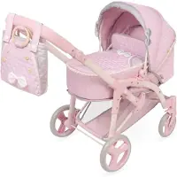 Decuevas 3x1 Foldable Doll Carriage Up To 48 Cm Rose Enfants