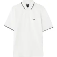 Giorgio Armani pour homme. XM001287AF17321U0009 Polo Classic blanc (L), Coton, Classique, Manche courte