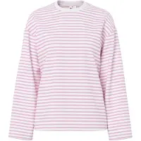 Pieces T-shirt 'PCSadie' rose / blanc