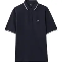 Armani Exchange T-Shirt bleu marine / blanc