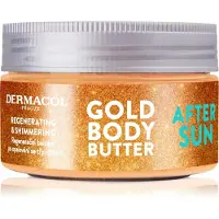Dermacol After Sun crème pour le corps régénérante à paillettes 200 g