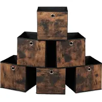 Relaxdays 6x bacs-de-rangement (26 cm, 6x)