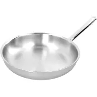 Demeyere Poêle à frire Controlinduc, bord fermé, Poêle + casserole, Argent