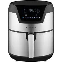 Concept Fryer FR3500 Friteuse à air thermique autonome de 3,5 l et 1 500 W Noir, métal