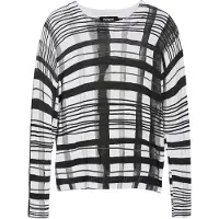 Desigual Femmes, Pull-over, Maglia Donna Bianco, Blanc, (S)