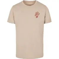 Mister tee T-Shirt 'Negroni Please' sable / rouge chiné