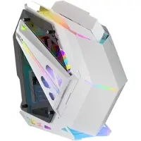 Mars Gaming Boîtier ATX semi-tour MCTITANW blanc