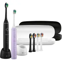 TrueLife SonicBrush Compact brosse à dents sonique Duo Black / Lavender 2 pcs