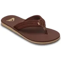 Quiksilver Tongs CARVER NUBUCK hommes - Marron - 43