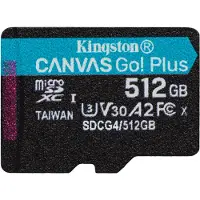 Kingston Canvas Go ! Plus 512 Go microSDXC (schwarz, UHS-I U3, Class 10, V30, A2)