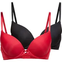 Hunkemoller Soutien-gorge 'P&M' rouge / noir