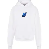 Mister tee Sweat-shirt 'Le Papillon' azur / pueblo / noir / blanc