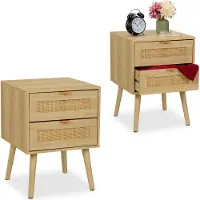 Relaxdays Table de nuit (40 x 41.50 x 55 cm)