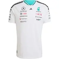 Adidas Mercedes-amg Petronas F1 Team Driver Authentic Short Sleeve T-shirt Blanc XL Homme