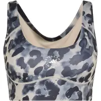 Adidas By Stella Mccartney Soutien-gorge de sport 'Power Impact' écru / bleu nuit / bleu-gris / blanc