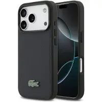Lacoste 17 Pro Back-Cover hul - MagSafe - Iconic Petit Pique Logo - Navy (Apple iPhone 17 Pro), Coque pour téléphone portable, Bleu