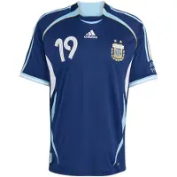 Adidas Maillot Extérieur Argentine 2006 Messi - Bleu, Bleu