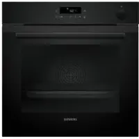 Siemens HR232GEB3, iQ300, Four à encastrer avec support vapeur, 60 x 60 cm, Deep black inox