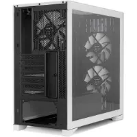 NOX Hummer Element Wood Pc Tower Case Blanc