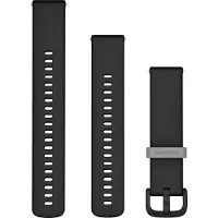 Garmin Quick Release 20 Mm Silicone Strap Noir