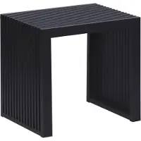 Relaxdays Banc , bambou, banc de cuisine moderne, banc de vestiaire pour le couloir, la salle de bains ou la chambre, dimensions 43 x 45 x 33 cm, banc à chaussures, noir