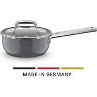 WMF Fusiontec Mineral Pro, Stielkasserolle mit Deckel, 16 cm, Platinum 3201114124 4000530760197