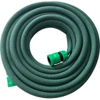 Relaxdays Tuyau d'arrosage goutte-à-goutte , arrosage, tuyau poreux de 30 m, arrosage des plates-bandes surélevées et des haies, tuyau d'arrosage de jardin, vert