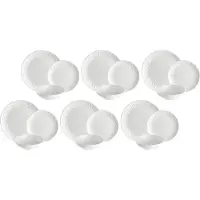 La Porcellana Bianca Gnante Tableware Set 18 Units Argenté
