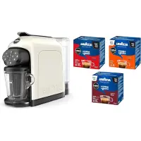 Lavazza Machine à café avec capsules variées, surface tactile et préparation de mousse froide, Machine à café à capsules, Blanc