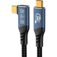 PremiumCord Câble USB , version 2.0 USB4, 80 Gbit/s, compatible 16K à 60 Hz, puissance 240 W, compatible Thunderbolt 5, longueur 1 mètre