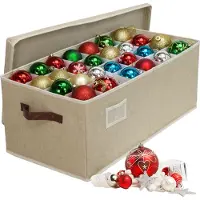 Relaxdays Weihnachtskugel-Aufbewahrungsbox (33 x 66.50 x 26 cm)