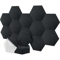 Relaxdays Panneaux acoustiques (1 pcs), Acoustique intérieure, Noir