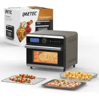Imetec Friteuse à air 18 litres, Friteuse, Gris, Noir, Marron