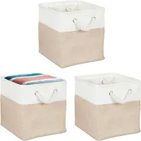 Relaxdays 3x panier de rangement (28 cm, 3x)
