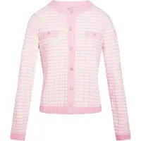Morgan's Pomade Cardigan rose clair / blanc