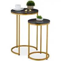 Relaxdays 2x tables-d'appoint (40 x 61.50 cm)
