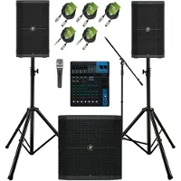 Mackie Thump210 Complete PA System Bundle