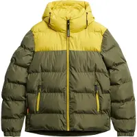 Superdry Homme Doudoune à Capuche Bicolore Green Taille: Xxxl