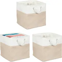 Relaxdays 3x panier de rangement (30 cm, 3x)