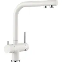 BLANCO Robinet de cuisine avec fonction filtre FONTAS II blanc granité argent mat 523134