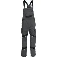 Kuebler Kübler Activiq Cotton+ Latzhose Anthrazit/Schwarz 48 (48)