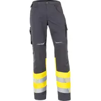 Kübler Pantalon REFLECTIQ classe 1 jaune vif/anthracite Forme 2208 Taille 28K (28)